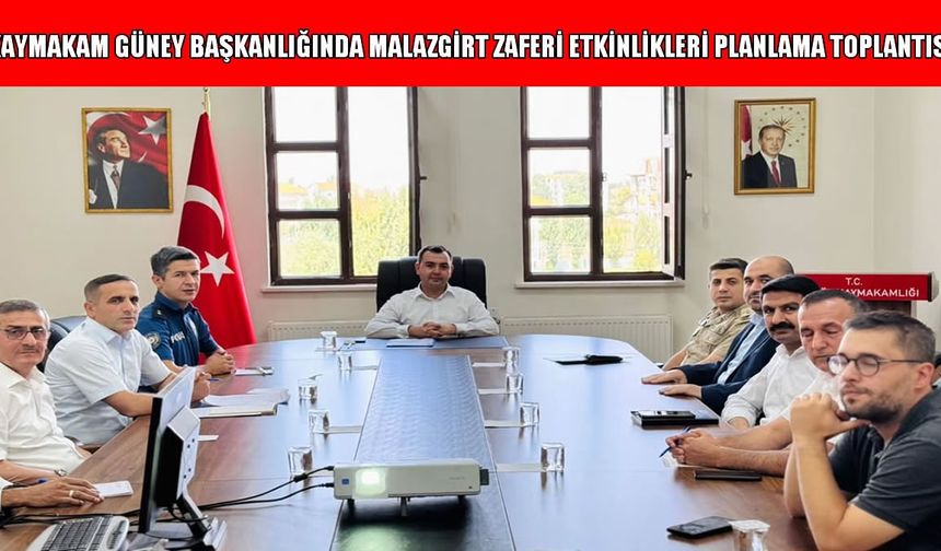Hasköy’de 'Malazgirt Zaferi' etkinlikleri toplantısı