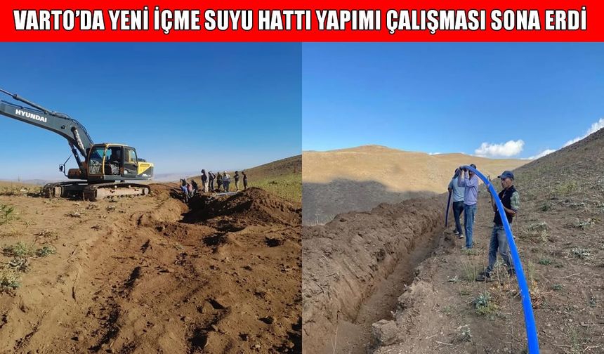 Varto Oğlakçı Köyü'nde halk temiz suya kavuştu