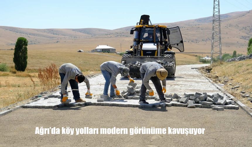Ağrı’da Köy Yolları Yenileniyor: Modern ve Estetik Görünüm