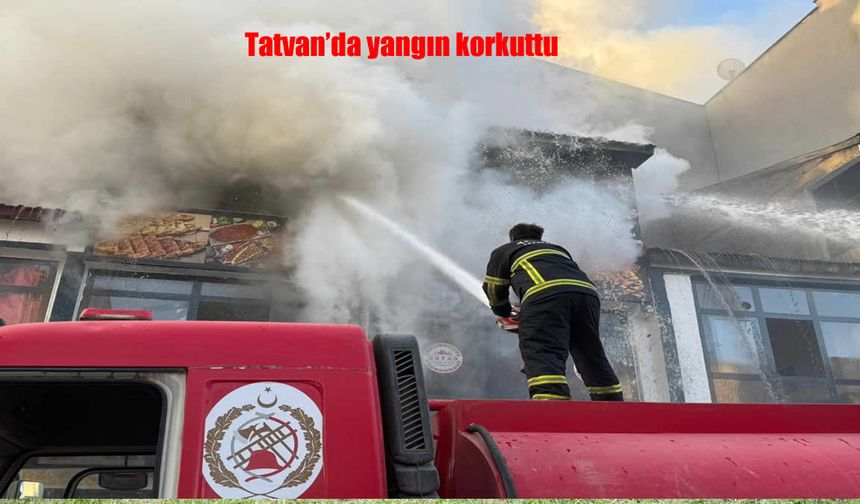 Tatvan’da İş Yerinde Çıkan Yangın Korkuttu