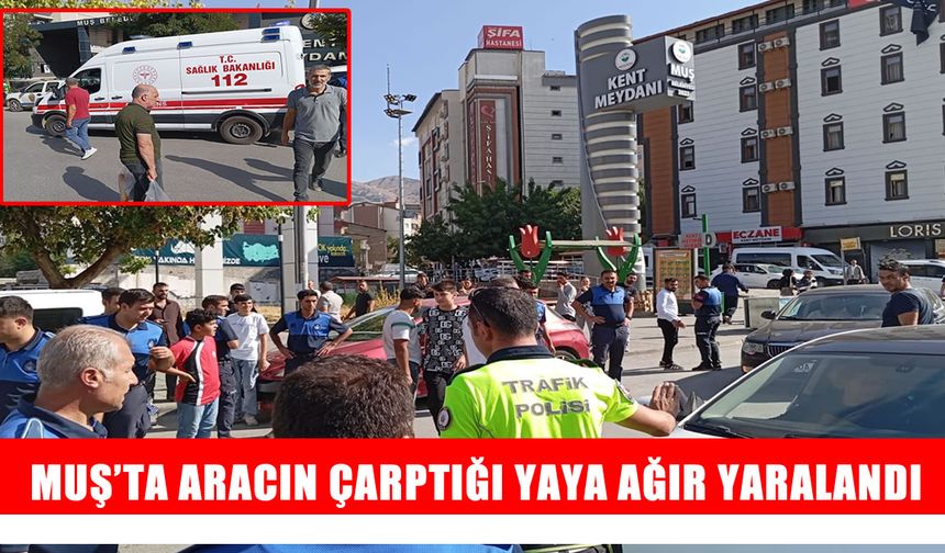Muş’ta feci kaza: Yayaya otomobil çarptı