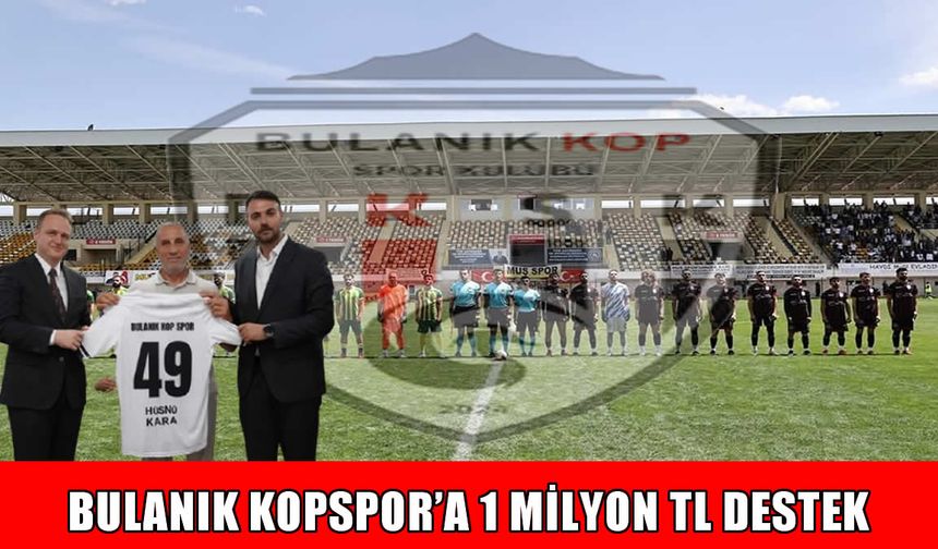 Bulanıklı iş insanı Hüsnü Kara’dan Bulanık Kopspor’a 1 milyon TL bağış