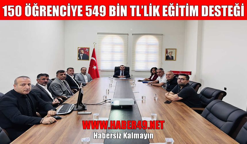 Hasköy Kaymakamlığı’ndan öğrencilere 549 bin TL’lik eğitim desteği