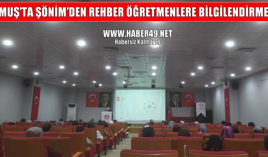 Muş’ta öğretmenlere 'şiddet ve evlilik' eğitimi verildi