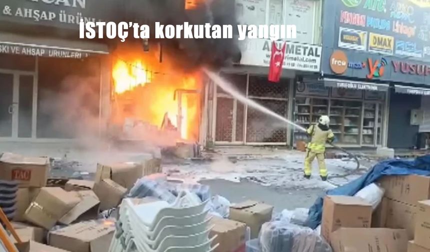 Bağcılar İSTOÇ’ta Korkutan Yangın: 17 İş Yeri Kullanılamaz Hale Geldi