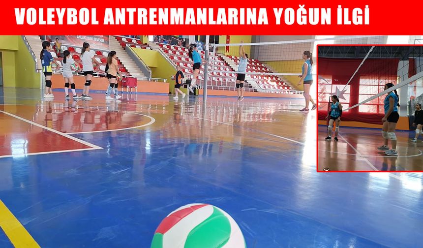 Bulanık’ta voleybol antrenmanlarına yoğun ilgi