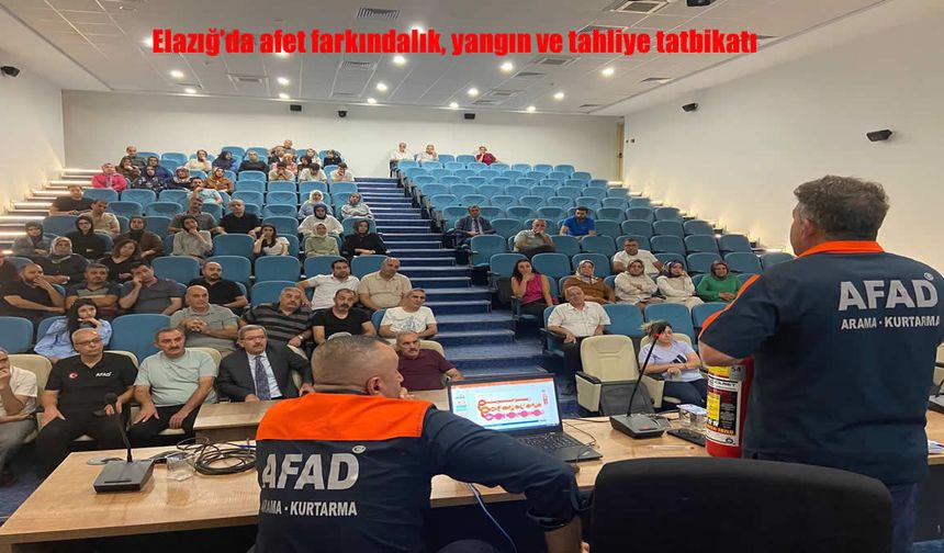 Elazığ SGK Personeline Afet, Yangın ve Tahliye Tatbikatı Düzenlendi