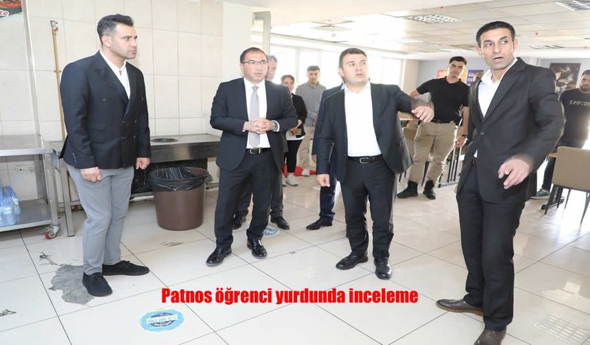 Patnos Öğrenci Yurdu Yeni Eğitim Yılı Öncesi İncelendi