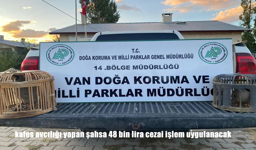 Kaçak Kafes Avcılığına Ağır Ceza: 48 Bin Lira Yaptırım Uygulanacak