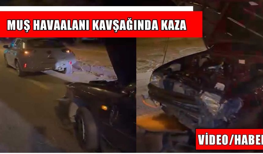 Muş'ta gece saatlerinde korkutan kaza