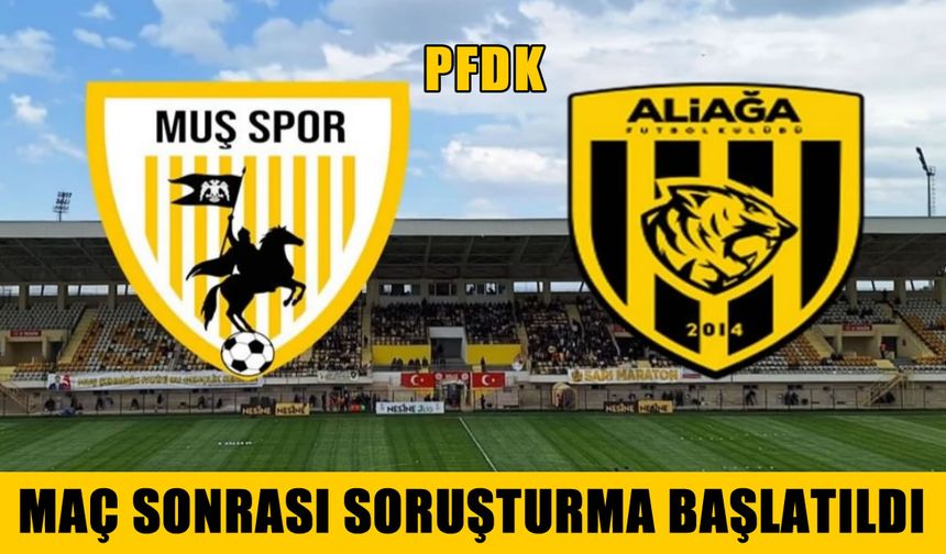 Muşspor ve Aliağa, PFDK’ya sevk edildi