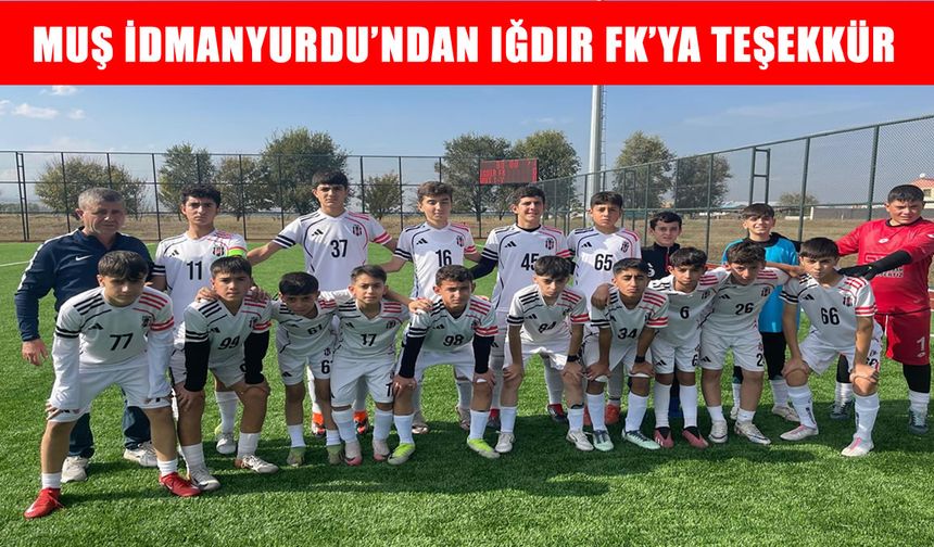 Muş İdmanyurdu: Alagöz Holding Iğdır Spor FK camiasına minnettarız