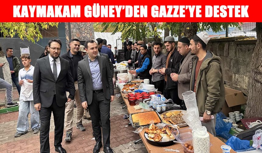 Hasköy Kaymakamı İsmail Güney'den Gazze kermesine destek