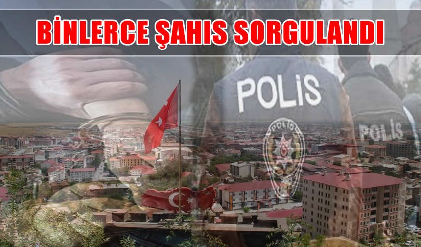 Muş'ta kaçakçılık, uyuşturucu ve siber suç operasyonu: Binlerce kişi sorgulandı, aranan şahıslar yakalandı