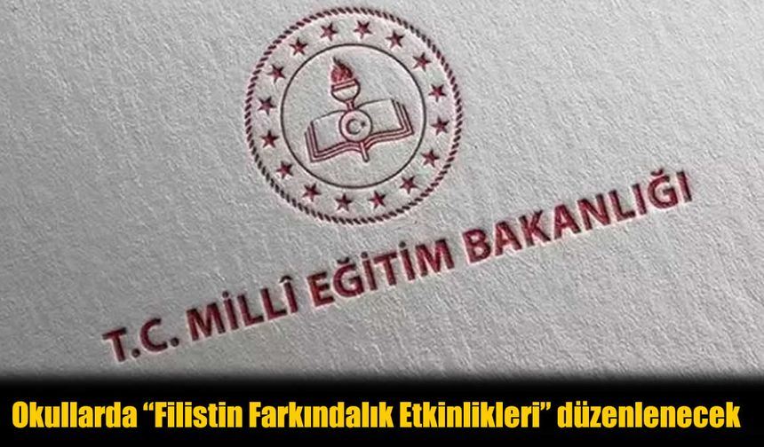 Bakan Tekin duyurdu! Yarın tüm okullarda 'Filistin farkındalık etkinlikleri' düzenlenecek