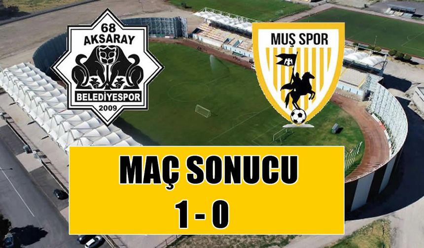 Muşspor, Aksaray'da yıkıldı: Penaltı ve 2 kırmızı kartla 1-0 mağlup!