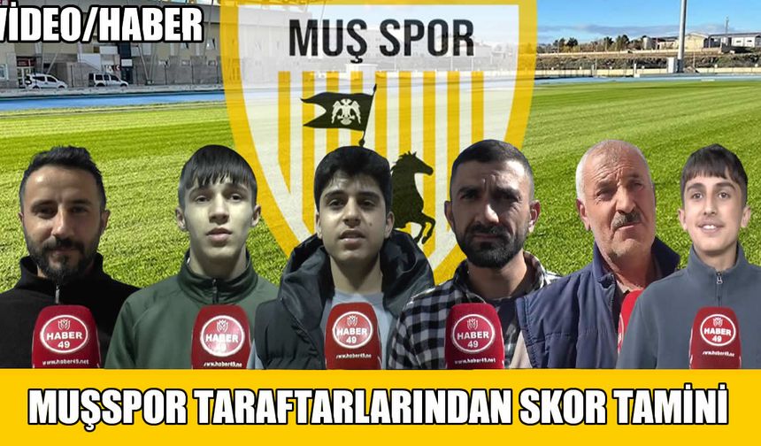 Deplasman maçı öncesi Muşspor taraftarlarından skor tamini