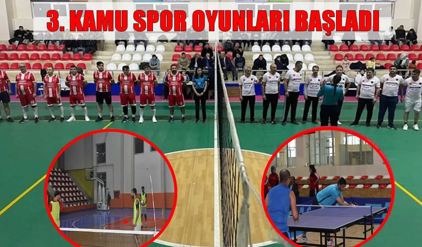 Muş’ta 3. Kamu Spor Oyunları coşkuyla başladı