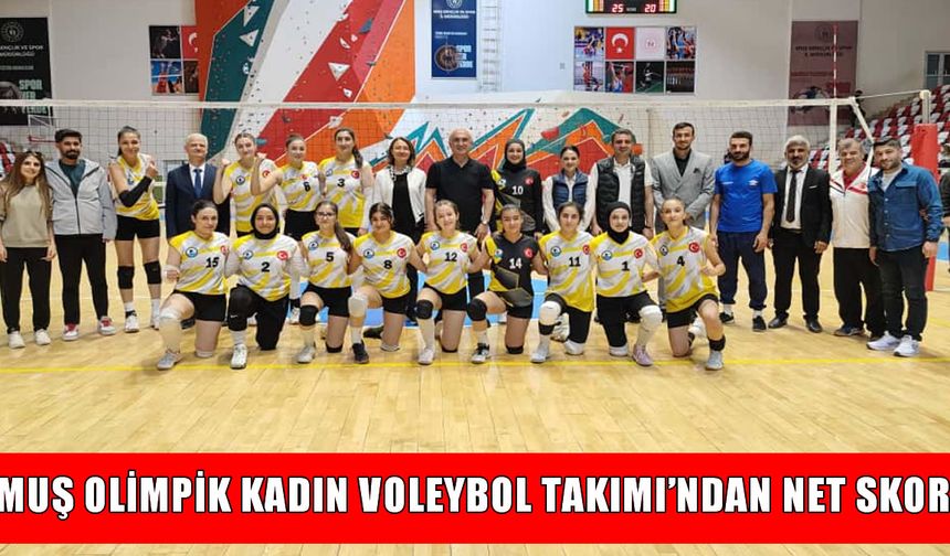 Muş Kadın Voleybol Takımı, Hakkari Maemtal'i set vermeden mağlup etti: 3-0