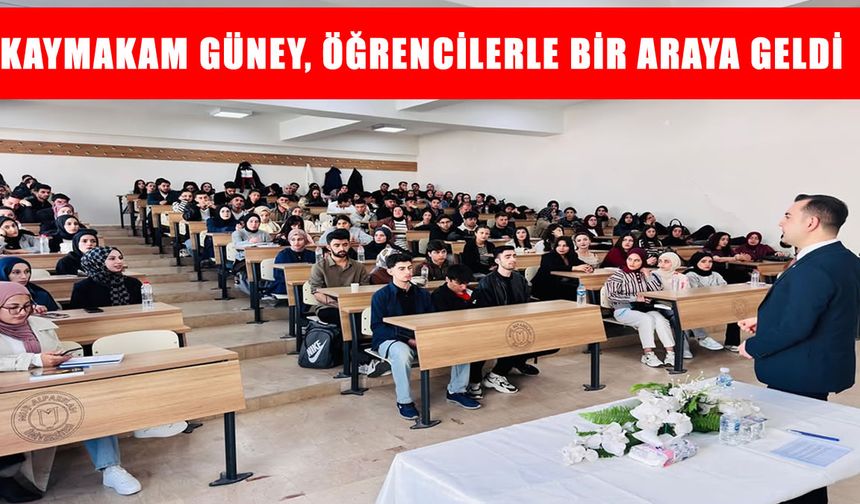 Hasköy Kaymakamı Güney, MAUN'da kariyer söyleşisine konuk oldu
