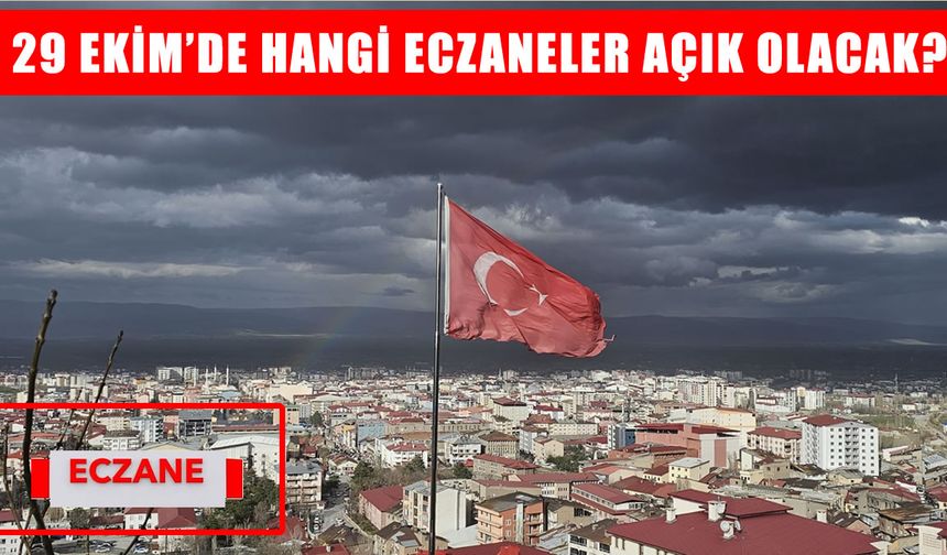 Muş’ta 29 Ekim nöbetçi eczaneler