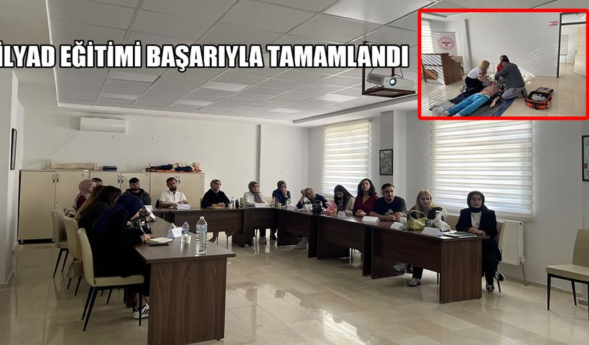 Muş’ta 112 personeline verilen İLYAD eğitimi tamamlandı