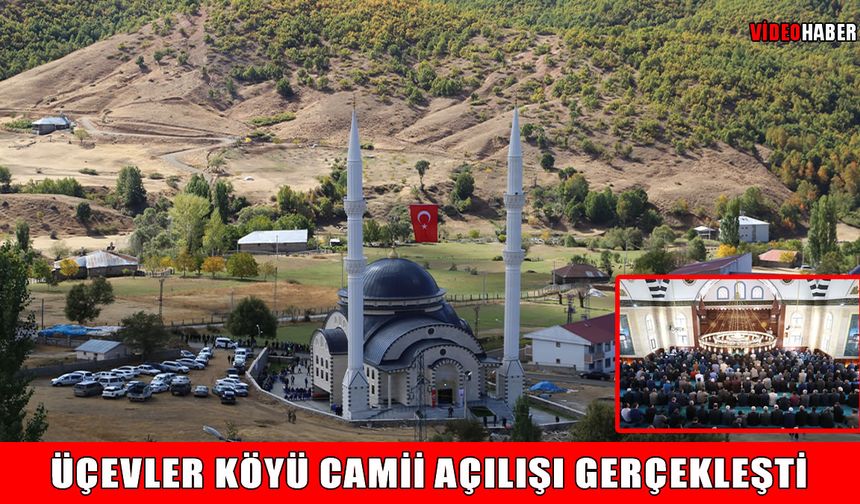 Muş’ta Üçevler Köyü Camii ibadete açıldı