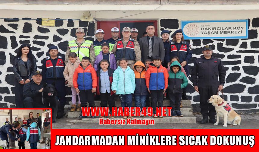 Muş’ta jandarmadan miniklere sürpriz