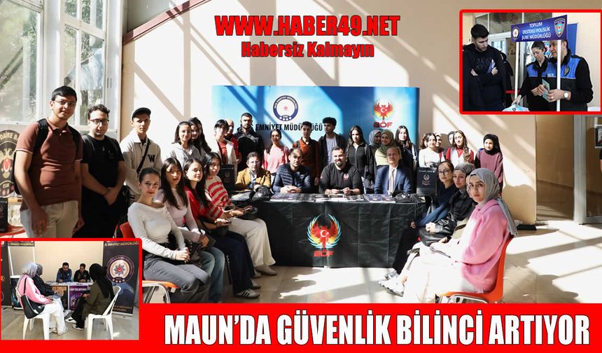 MAUN’da “El Ele Güvenli Geleceğe” etkinlikleri başladı