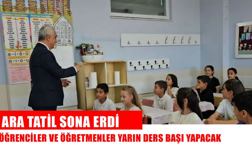 Muş'ta ders zili çalıyor: 109 bin öğrenci sınıflarına dönüyor!