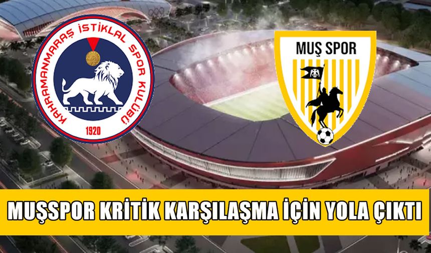 Muşspor galibiyet için yola çıktı