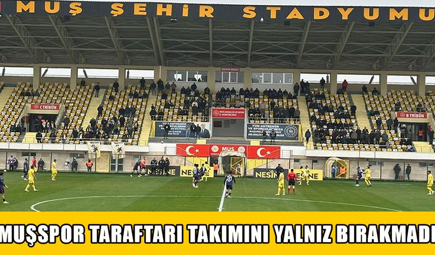 Soğuğa rağmen Muşspor sevdası tribünleri ısıttı