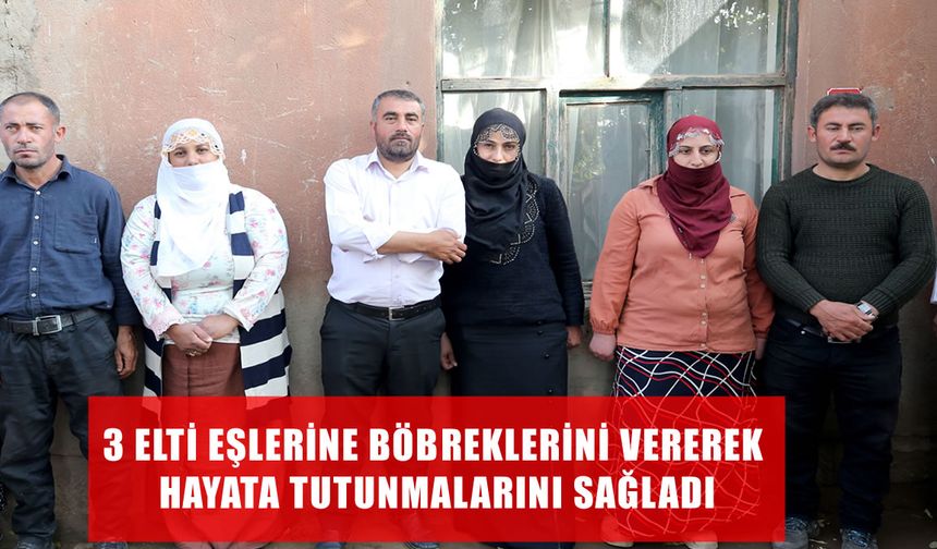 Muş'ta üç elti, böbrek bağışıyla eşlerini hayata bağladı