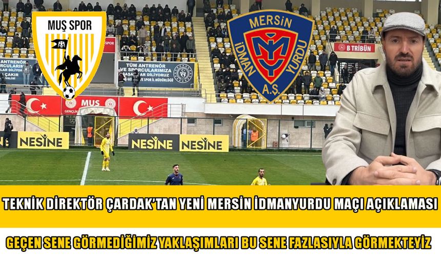 Muşspor Teknik Direktörü Çardak’tan taraftara sitem: "Yalnız kalmak bizi üzmekte"