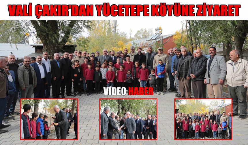 Muş Valisi Çakır, Yücetepe Köyü'nde muhtarlarla bir araya geldi