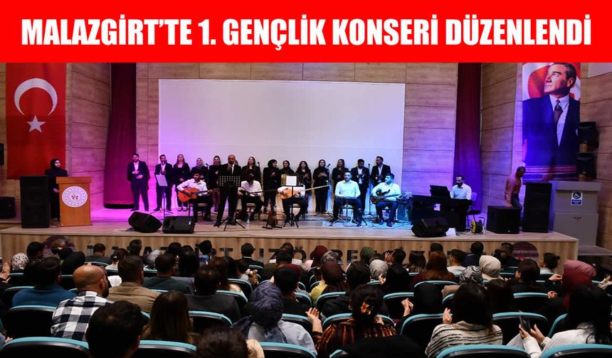 Malazgirt’te ‘’1. Gençlik Konseri’’ düzenlendi