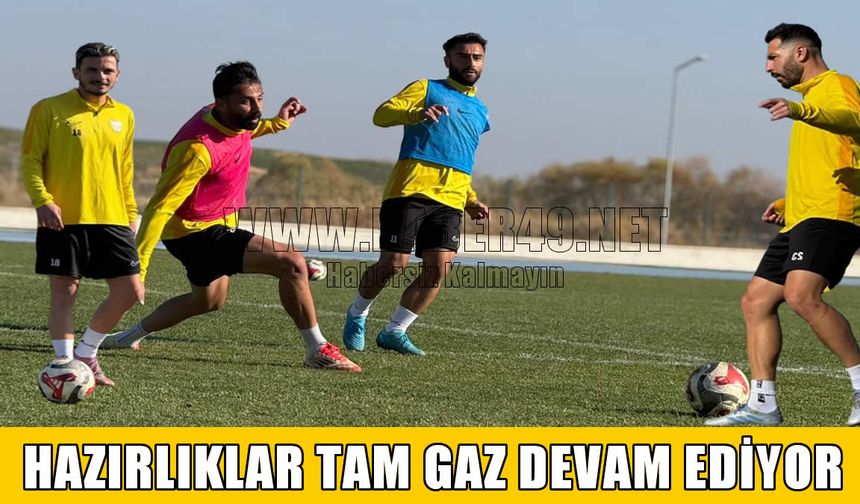 Muşspor'da zorlu deplasman öncesi hazırlıklar sürüyor