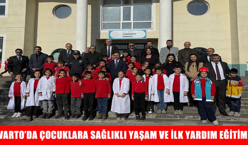 Varto’da çocuklara sağlıklı yaşam ve ilk yardım eğitimi
