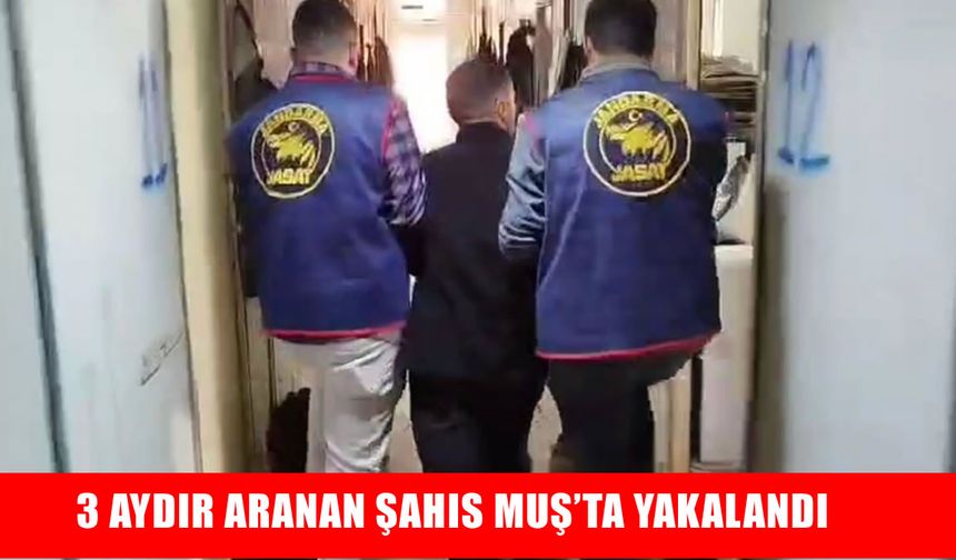 Muş’ta aranan hükümlü, inşaatta yakalandı