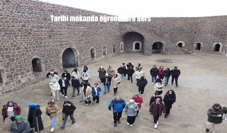 Aziziye Tabyaları’nda Tarihle İç İçe Ders