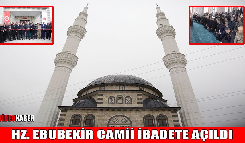 Muş’ta birlik ve dayanışma örneği: Hz. Ebubekir Camii ibadete açıldı