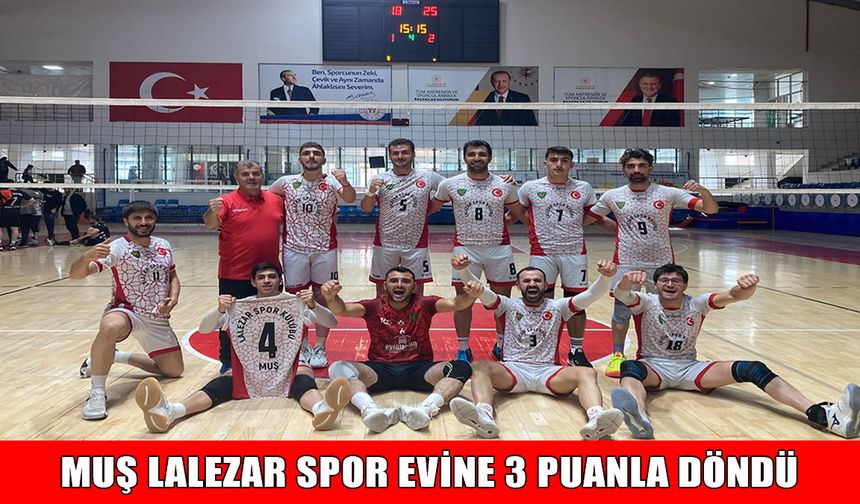 Muş Lalezar Spor, ilk yarının son haftasında Hakkari deplasmanından 3 puanla döndü
