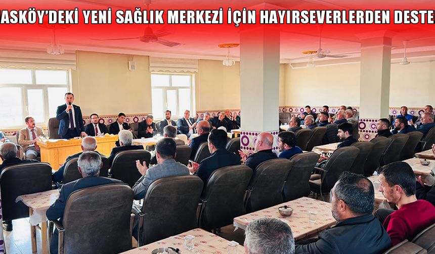 Hasköy’de hayırseverlerden yeni sağlık merkezine destek