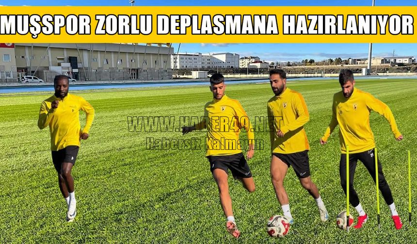 Muşspor, İstiklal Kahramanmaraş maçına hazırlanıyor