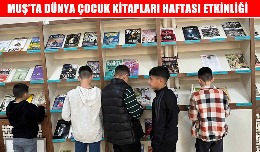 Muş’ta şehit ve gazi çocukları kütüphanede