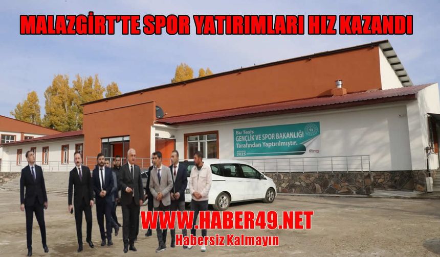 Muş Valisi Çakır, Malazgirt’te spor tesislerini inceledi