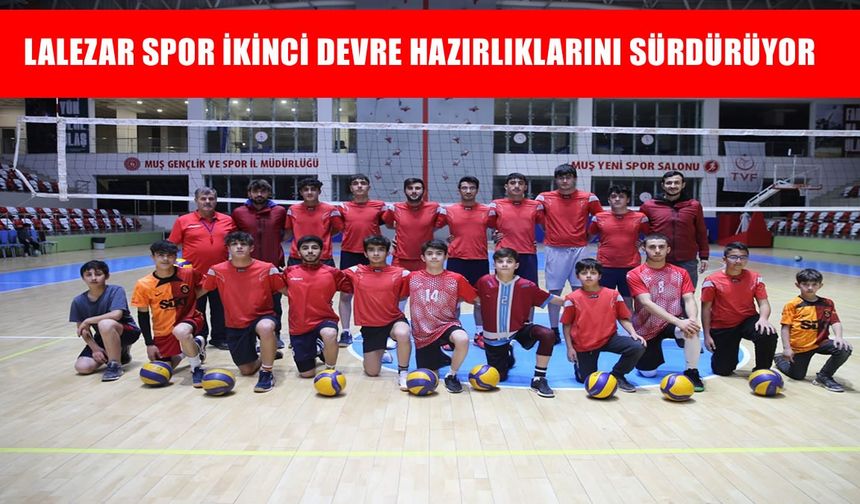 Muş Lalezarspor ikinci devre hazırlıklarına ara vermeden devam ediyor