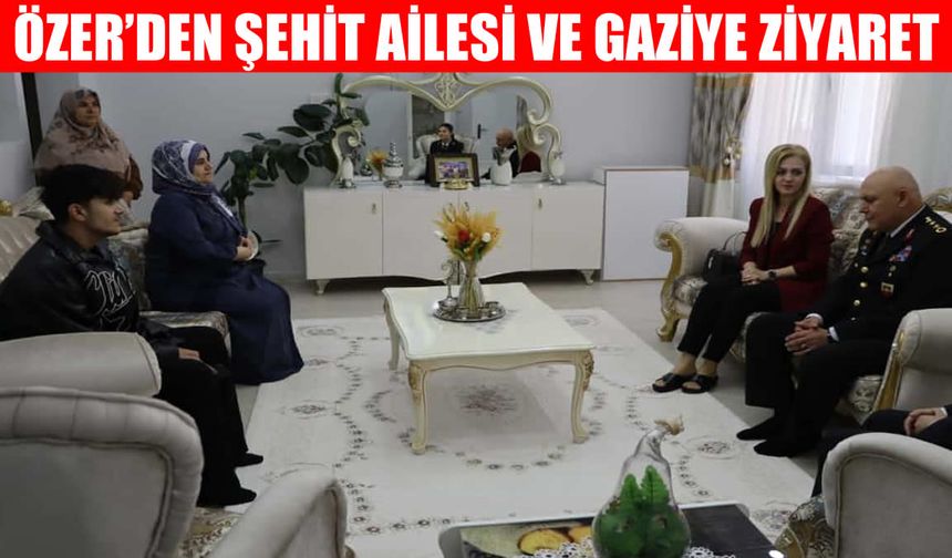 Muş İl Jandarma Komutanı Özer'den şehit ailesi ve gazi ziyareti