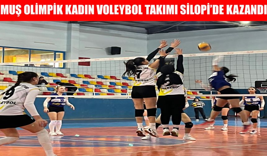 Muş Olimpik Kadın Voleybol Takımı Silopi’den zaferle döndü