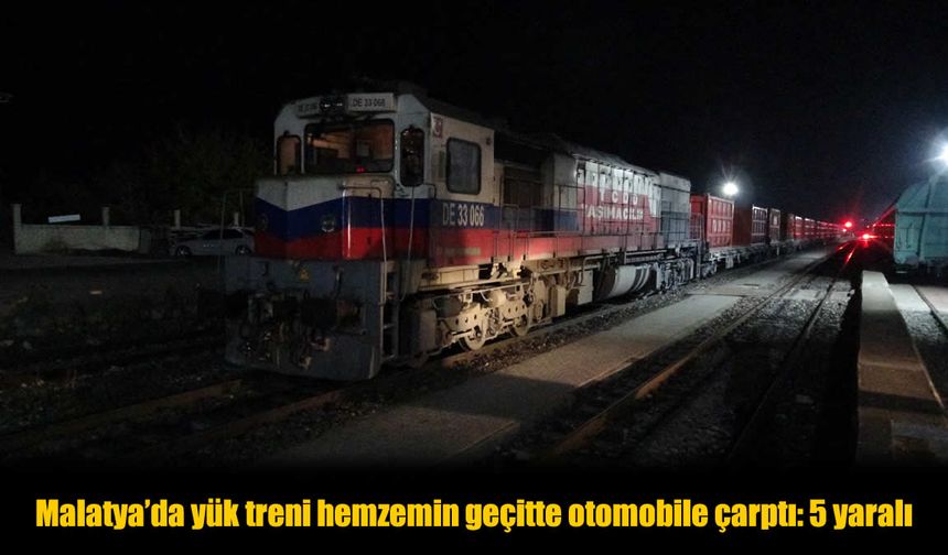 Malatya’da Tren Kazası: 5 yaralı